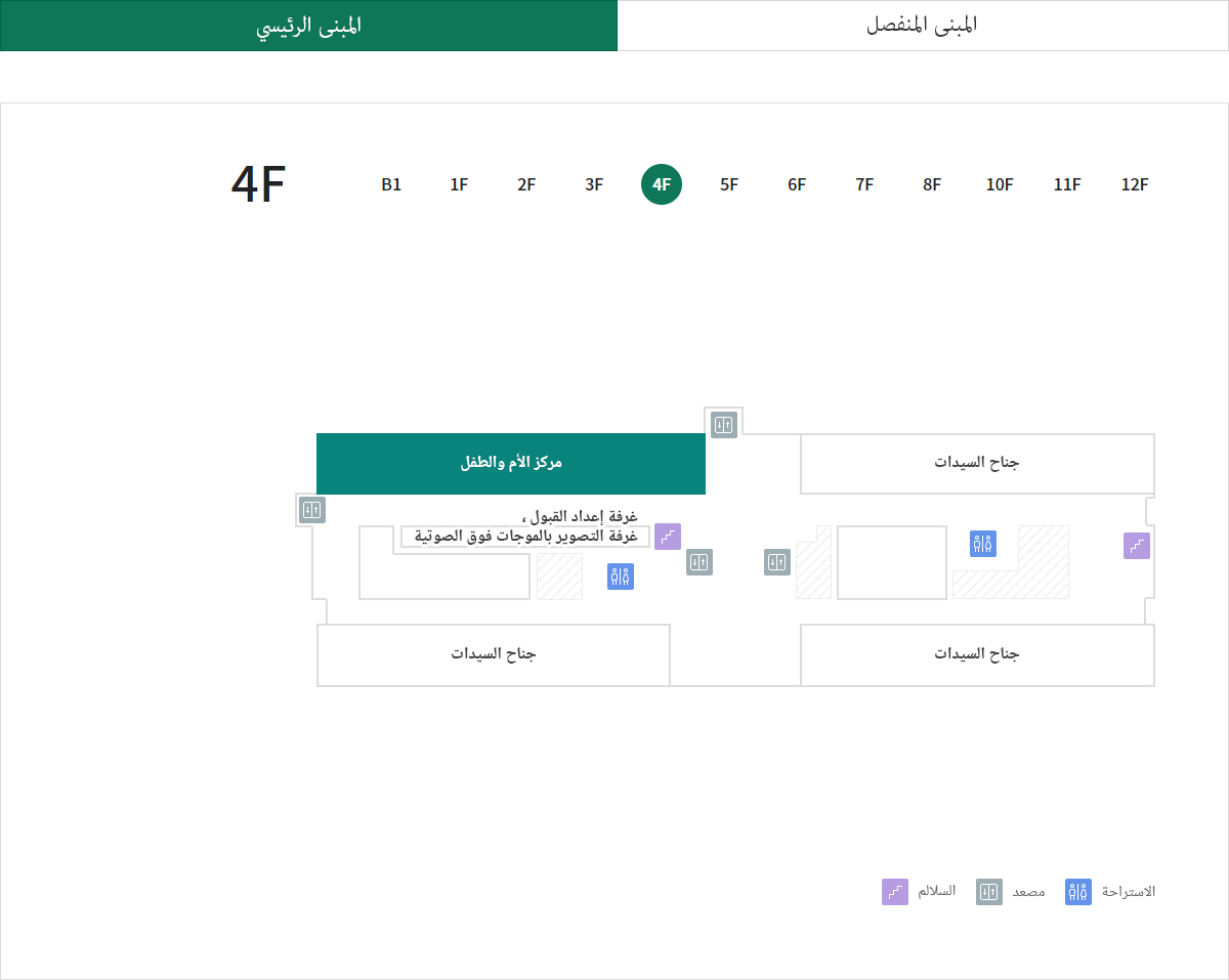 مركز الأم والطفل 위치이미지