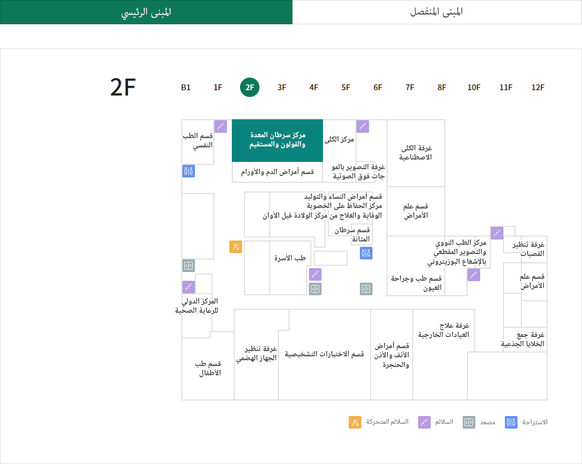 الجراحة (مركز الكبد/مركز البنكرياس والمسالك الصفراوية) 위치이미지