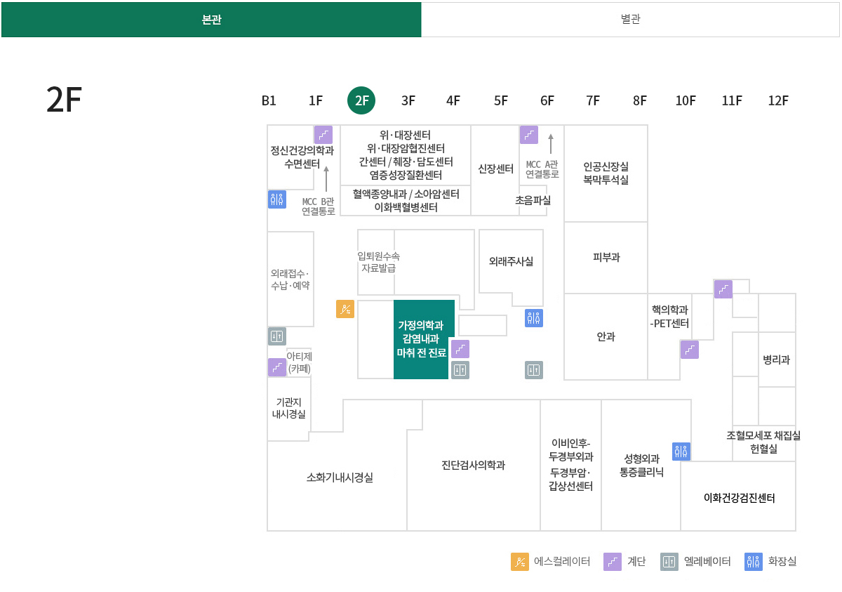 감염내과 위치이미지