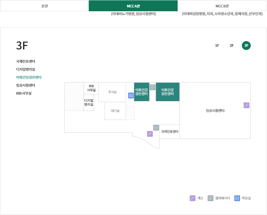 직업환경의학과 위치이미지